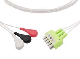 A0002D03-001 e Compatible con la asistencia sanitaria Disp. 3 Cable de plomo cable Compatible GE Hea
