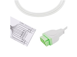 A1030-EE1 Schiller Compatible con Cable EKG DB-15 conector 10KΩ IEC Banana