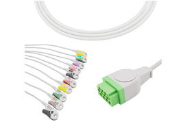 A2030-EE0 GE Healthcare Compatible con Cable EKG 11-pin 10KΩ IEC Cli