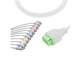 A2030-EE1 de 10 kΩ Compatible con Cable EKG de 11 clavijas