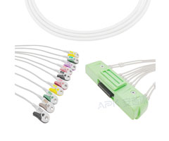 A2024-EE0 Nihon Kohden Compatible EKG Cable 40P conector 20KΩ IEC Clip
