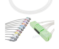 A2024-EE1 Nihon Kohden Compatible EKG Cable 40P conector 20KΩ AHA Clip