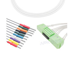 A3024-EE1 Nihon Kohden Compatible EKG Cable 40P conector 20KΩ AHA Din3.0