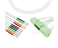 A4024-EE0 Nihon Kohden Compatible EKG Cable 40P conector 20KΩ IEC Banana