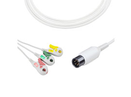 A3137-EC0 AAMI Compatible con conexión directa de Cable ECG 3-plomo Clip IEC 6pin