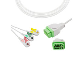 A3156-EC0 GE Marquette Compatible con conexión directa de Cable ECG 3-plomo Clip IEC 11pin