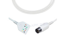 A5037-EK2D Mindray Datascope Compatible tipo Din ECG maletero Cable 5-plomo AHA / IEC 6pin