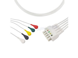 A5057-EL0 de Cable Compatible con GE Marquette VS tipo 5 cables de plomo, IEC