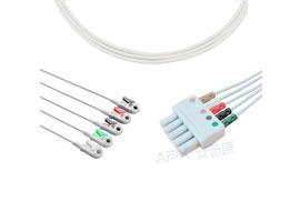 A5144-EL1 Mindray Datascope Compatible de tipo Euro 5-cables Clip AHA