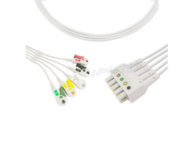 A5157-EL0 de Cable Compatible con GE Marquette con tipo 5 cables de Cable IEC