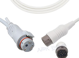 A1318-BC02 Mindray Compatible IBP Cable 12pin con BD conector