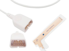 A1411-SN03 Nihon Kohden Compatible Neonatal desechables SpO2 Sensor con 90cm Cable DB9(9pin)