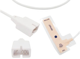 A1418-SI03 Covidien > Nellcor Compatible infantil desechables SpO2 Sensor con 90cm Cable DB9(7pin)