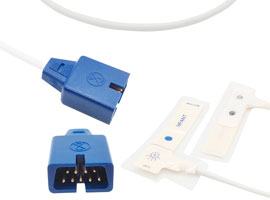 A1418-SI01M Nellcor Compatible infantil desechables SpO2 Sensor con 90cm Cable OxiMax DB9(9pin)