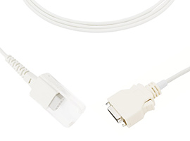 A1418-C04 Covidien > Nellcor Compatible SpO2 Cable adaptador con Cable de 240cm M3(14pin)-DB9