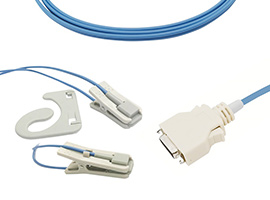 A1418-SR114PMU Covidien > Nellcor Compatible oreja clip SpO2 Sensor con Cable 300cm 14-pin
