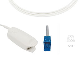 A0705-SA243PV pudiera iniciar datex-ohmeda Compatible adulto dedo Clip Sensor con Cable 100cm OXY-F-