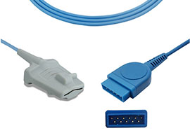 A1501-SA104PU pudiera iniciar datex-ohmeda Compatible suave adulto SpO2 Sensor con Cable 300cm 11pin