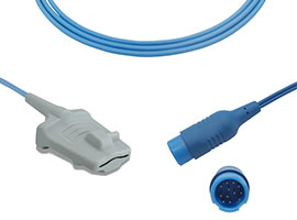 A0816-SA105PU Philips Compatible con Sensor SpO2 suave para adultos con Cable de 300cm redondo de 12
