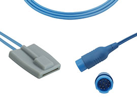 A0816-SP105PU Philips Compatible con Sensor suave SpO2 pediátrico con Cable de 300cm redondo de 12 p