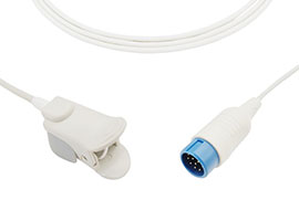 Sensor de Clip pediátrico Compatible con A0816-SP105PV Philips con Cable de 300cm redondo de 12 pine