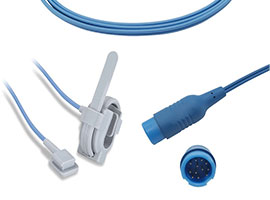 A0816-SW105PU Philips Compatible de SpO2 Sensor con Cable 300cm ronda 12pin