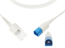 A0816-C03 Philips Compatible SpO2 Cable adaptador con Cable de 240cm 8pin-DB9