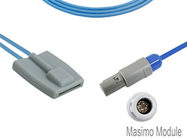 A1315-SP129PU Mindray Compatible con Sensor suave SpO2 pediátrico con Cable de 260cm de 6 pines