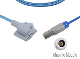 A1315-SI129PU Mindray Compatible con Sensor suave SpO2 infantil con Cable de 260cm de 6 pines