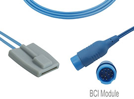 A1318-SP105PU Mindray Compatible con Sensor suave SpO2 pediátrico con Cable de 300cm redondo de 12 p