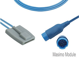 A1315-SP105PU Mindray Compatible con Sensor suave SpO2 pediátrico con Cable de 300cm redondo de 12 p