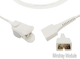 A1318-SP203PV Mindray Compatible pediátrica dedo Clip SpO2 Sensor con 90cm Cable DB9(7pin)