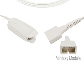 A1318-SA203PV Mindray Compatible adulto dedo Clip SpO2 Sensor con 90cm Cable DB9(7pin)